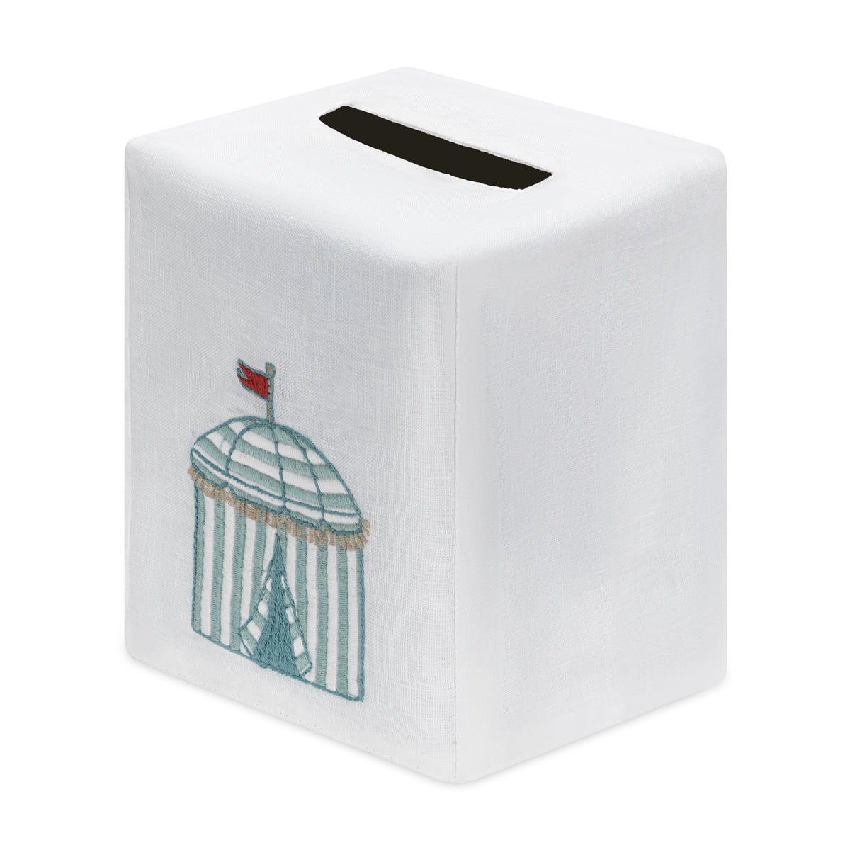 Haute Home Linens Beach Cabana Tissue Box Cover