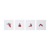 Yoga Santa Coasters