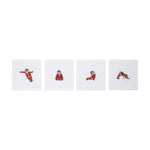 Yoga Santa Coasters