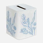 Coral and Shell Tissue Box Cover