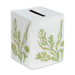 Coral and Shell Tissue Box Cover