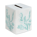 Coral and Shell Tissue Box Cover