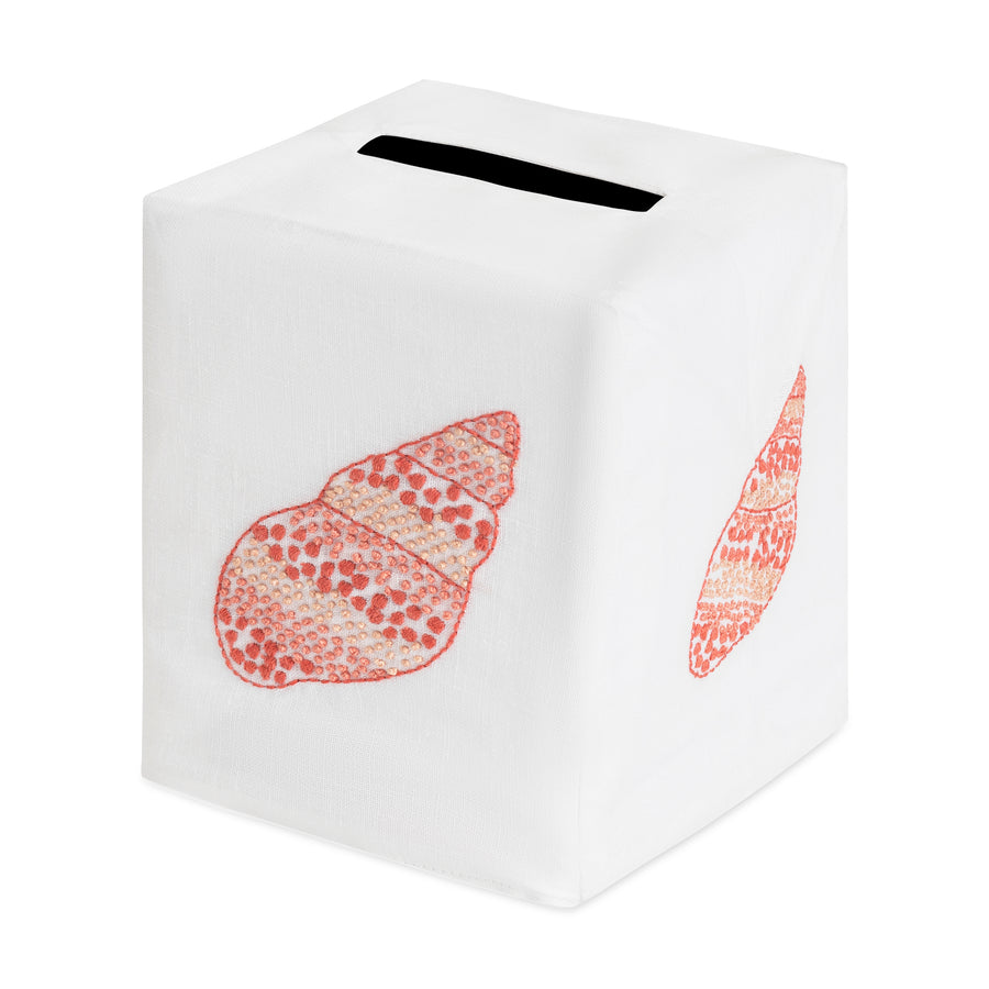 Speckled Conch Tissue Box Cover