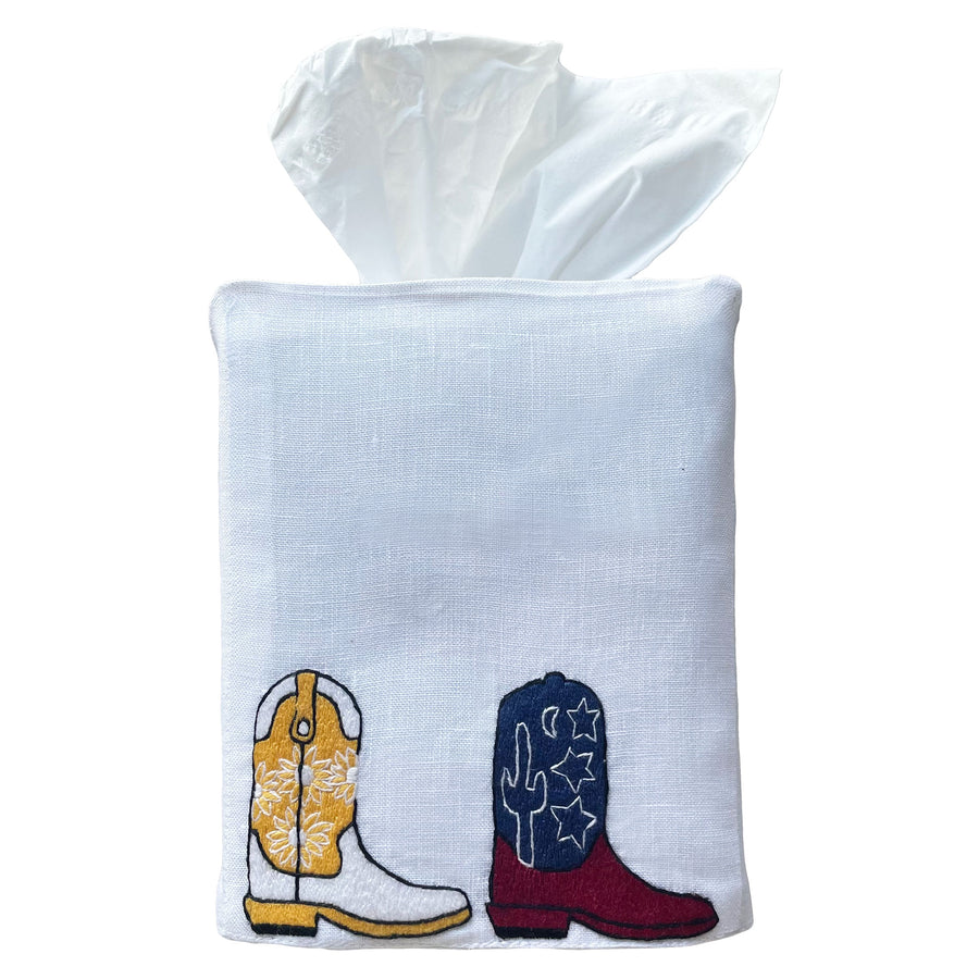 Cowboy Boot Tissue Cover